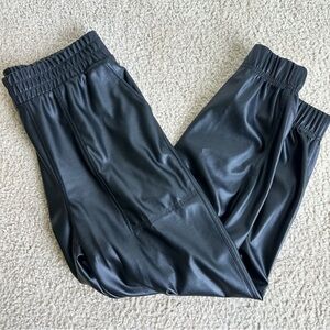 Calia Faux Leather Joggers. Black. Size S. EUC.